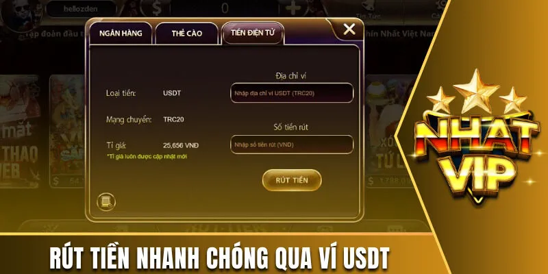 Cách đổi thưởng nhanh chóng thông qua ví USDT