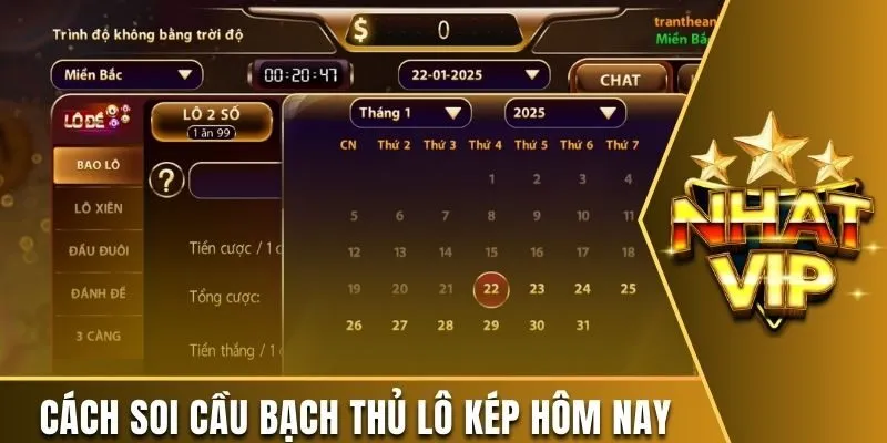 Cách soi cầu bạch thủ lô kép hôm nay