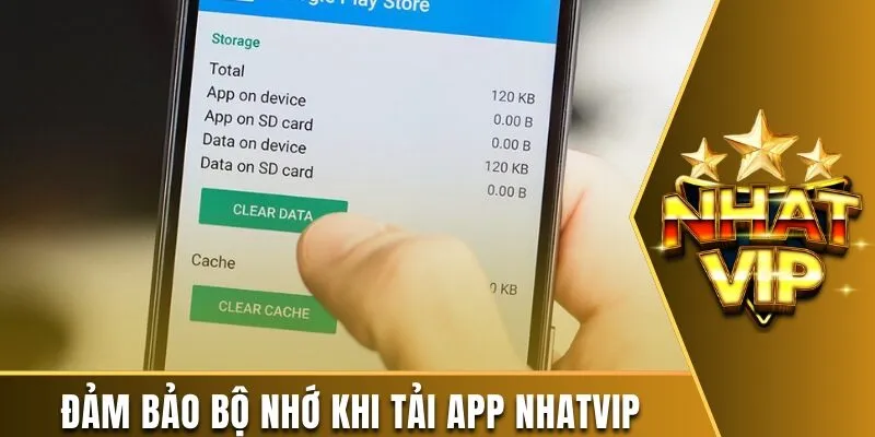 Chú ý dung lượng bộ nhớ trước khi tải app