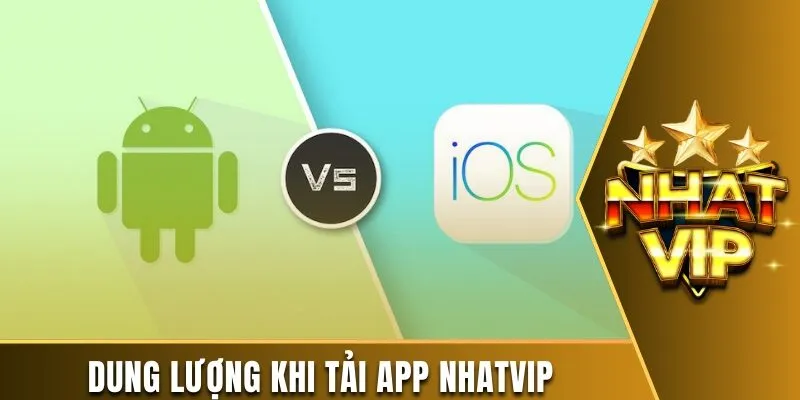 Dung lượng cần đảm bảo khi tải app Nhatvip