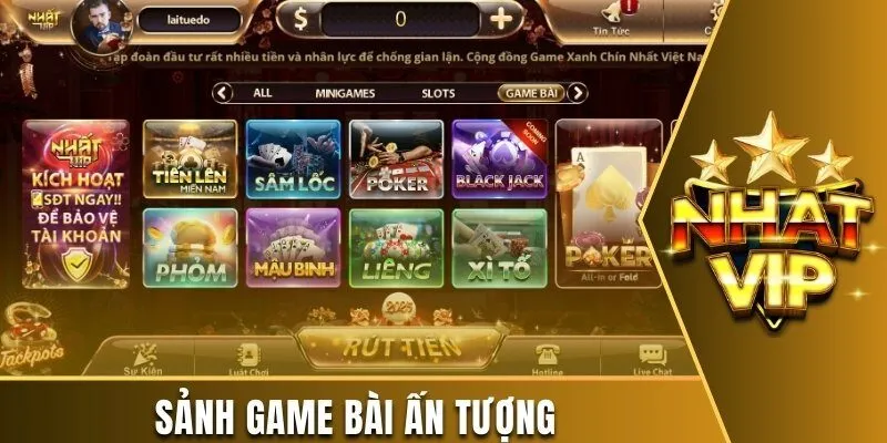 Sảnh game bài ấn tượng